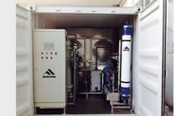 Conteneur de purification d'eau / ultrafiltration